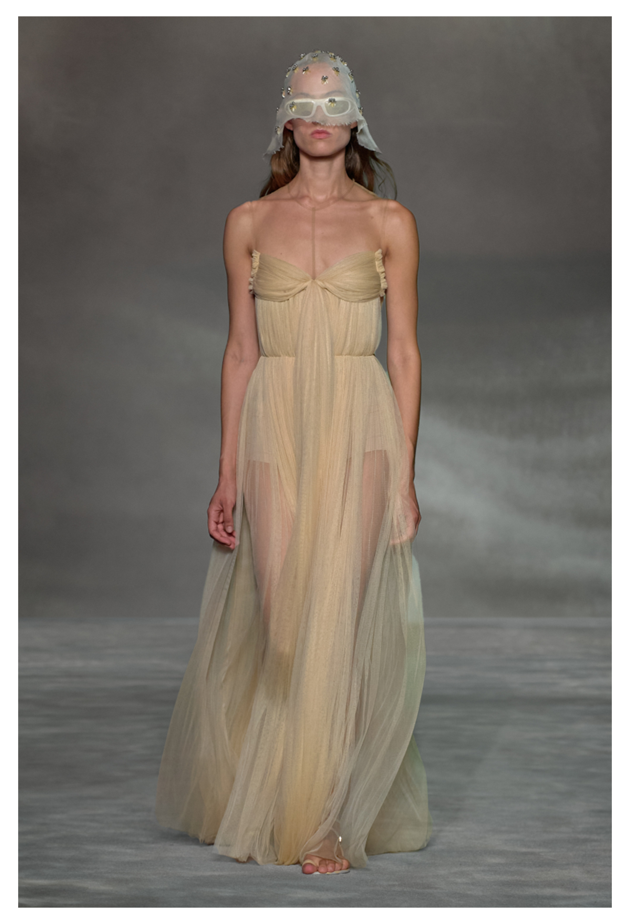 LANVIN PALE YELLOW EVENING GOWN 2023