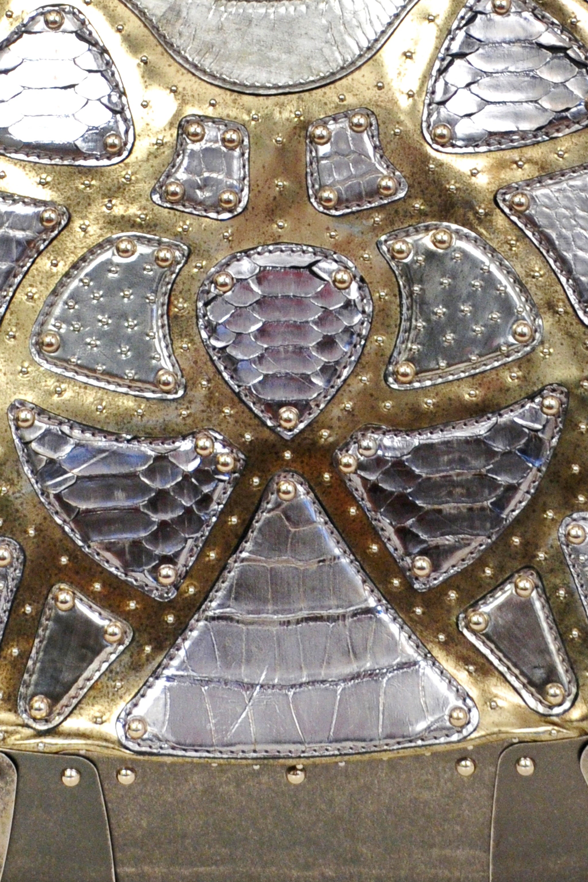 ALEXANDER MCQUEEN RARE LIMITED EDITION SILVER ARMOR BAG 2007