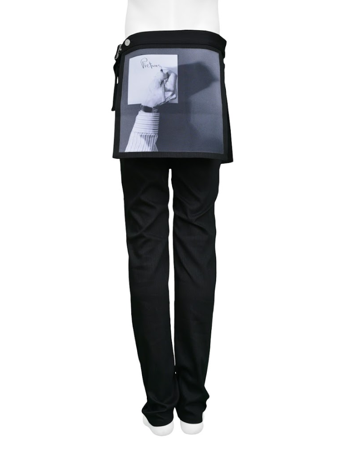 RAF SIMONS 2017 SS MAPPLETHORPE BLACK DENIM PANTS W
