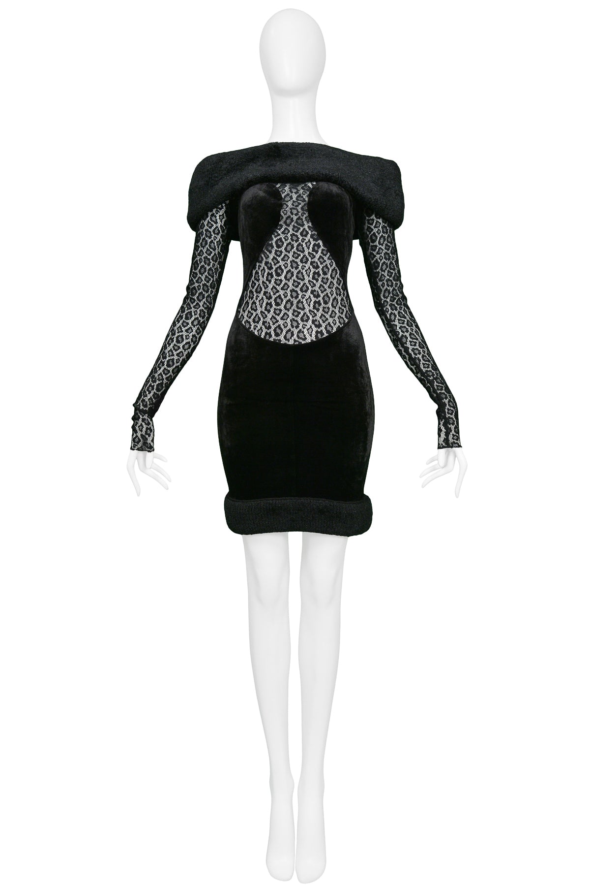 ALAIA LACE CUTOUT DRESS 1991