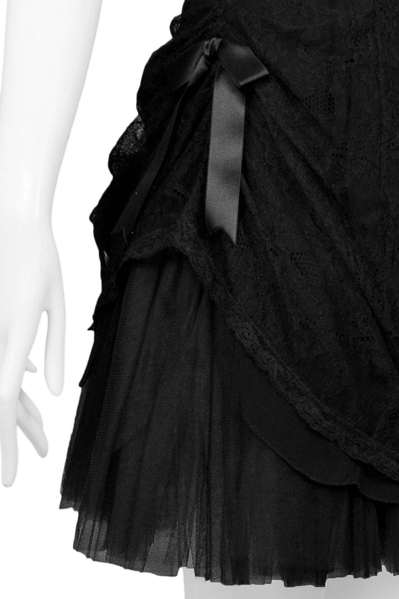 ANNA MOLINARI BLACK PARTY DRESS 1990s