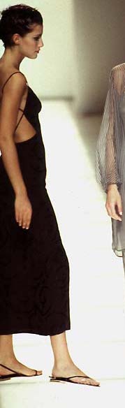 GIORGIO ARMANI SS 1997 BROWN BACKLESS GOWN