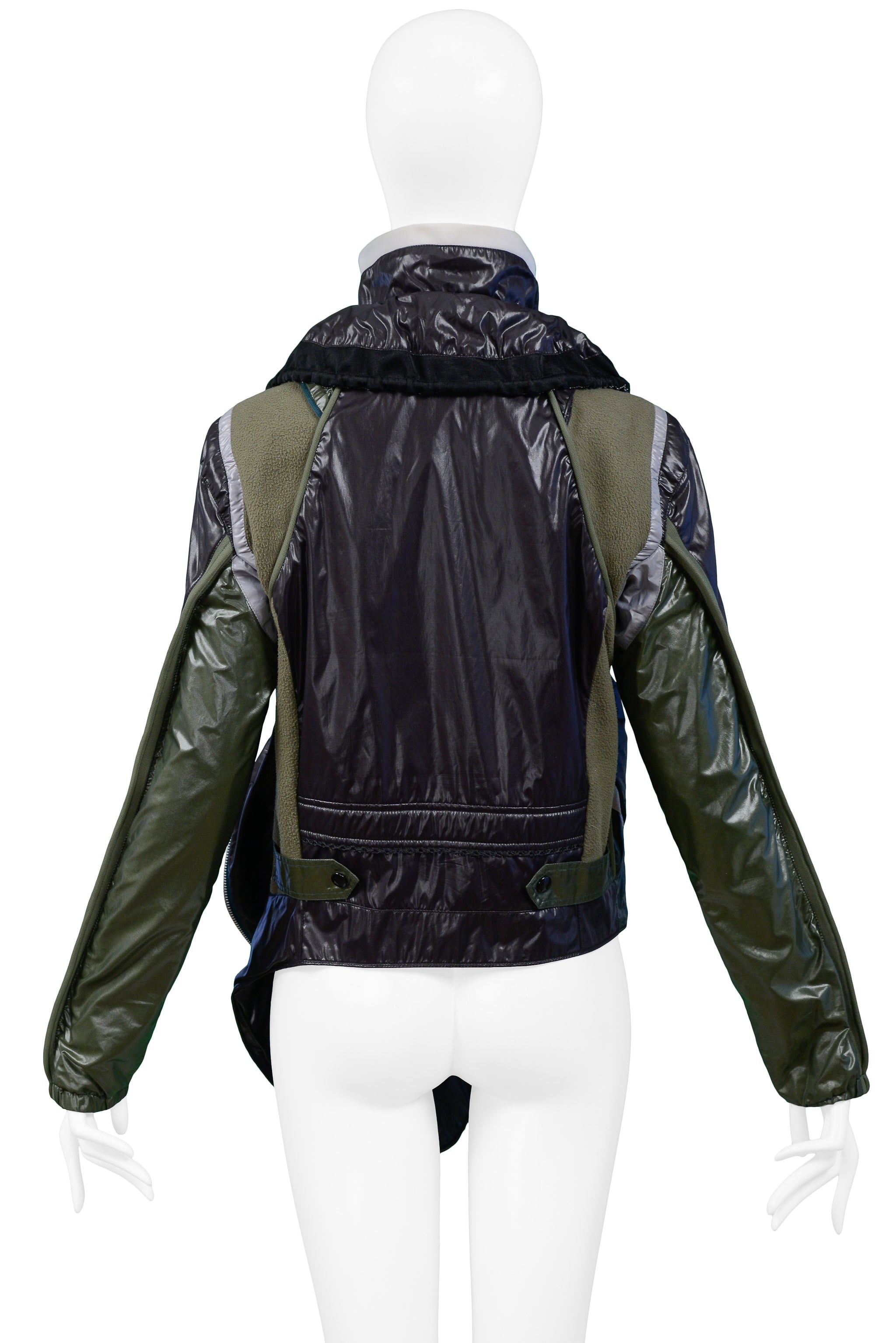 BALENCIAGA ICONIC GREEN PARACHUTE JACKET 2003