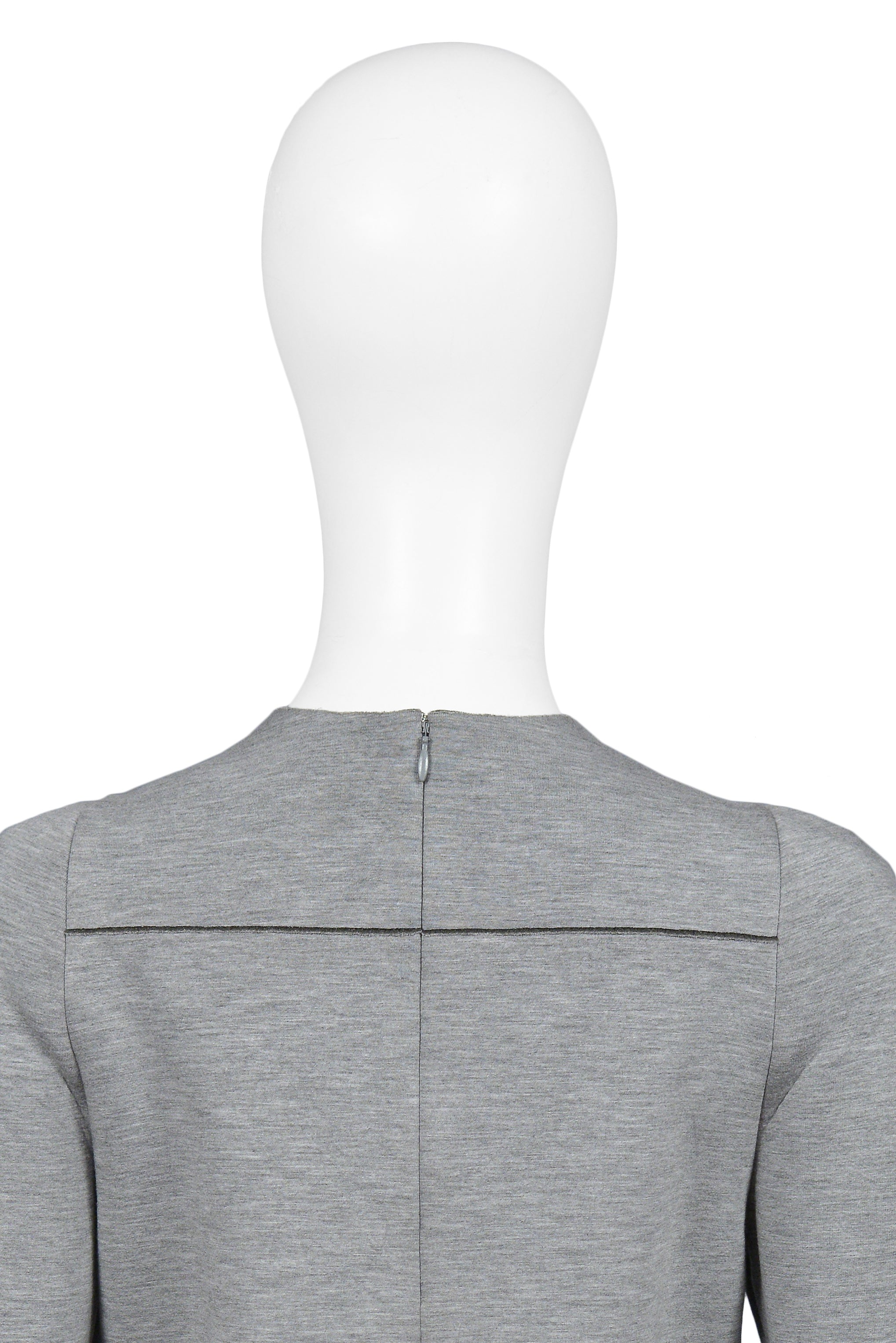 BALENCIAGA BY GHESQUIERE GREY NEOPRENE TOP 2008