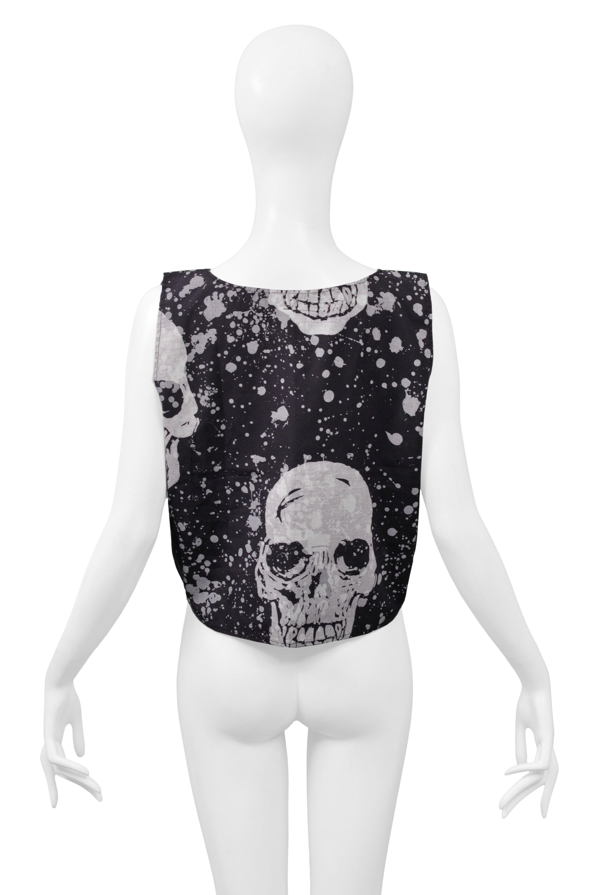 BOY LONDON BLACK & WHITE SKULL TOP