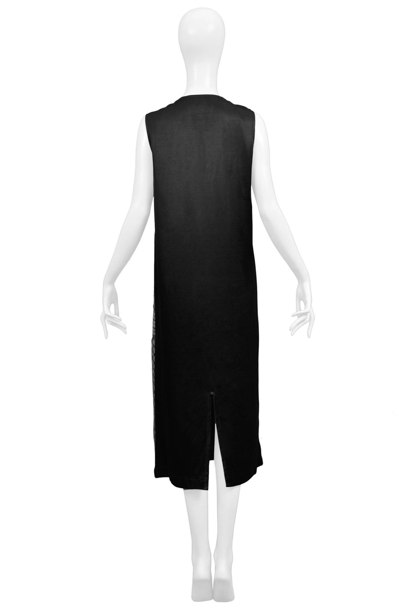 COMME DES GARCONS BROWN PLAID SHIFT DRESS 1992