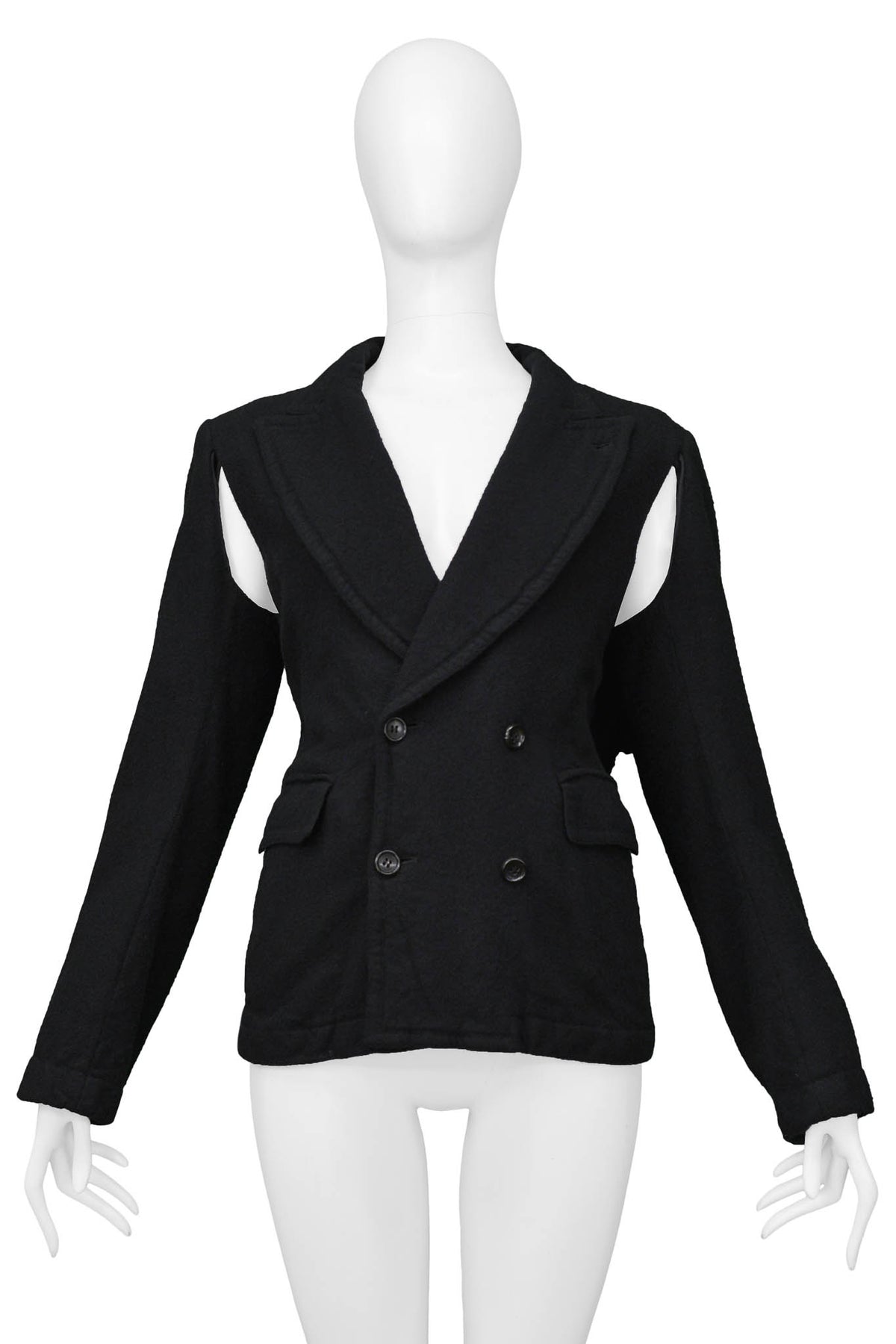 CDG2000BLACKWOOLJACKETWRUFFLEH CDG2000BLACKWOOLJACKETWRUFFLEH