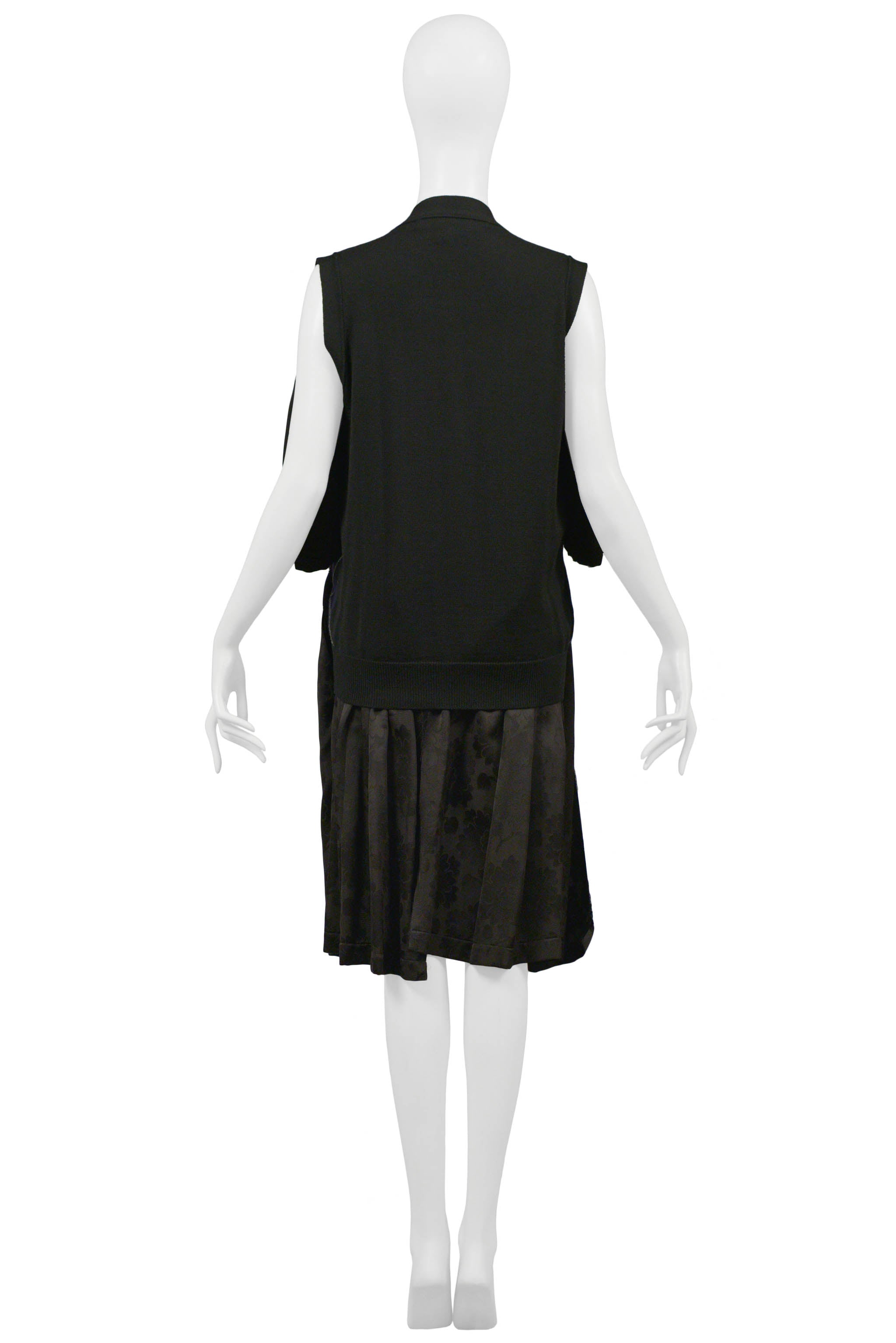 COMME DES GARCONS ARGYLE SWEATER WITH DRESS ATTACHED 2006