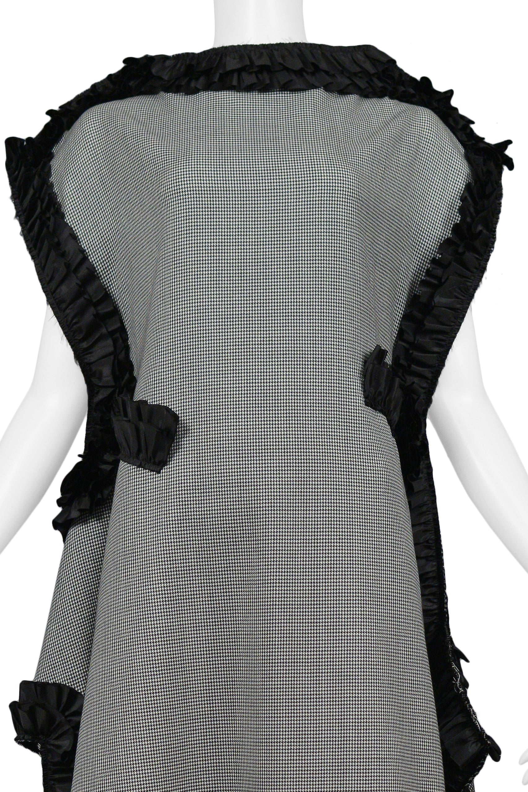 COMME DES GARCONS HOUNDSTOOTH CHECK RIBBON DRESS 2013