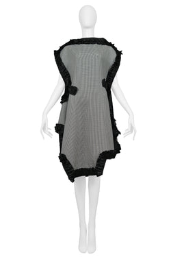 COMME DES GARCONS HOUNDSTOOTH CHECK RIBBON DRESS 2013
