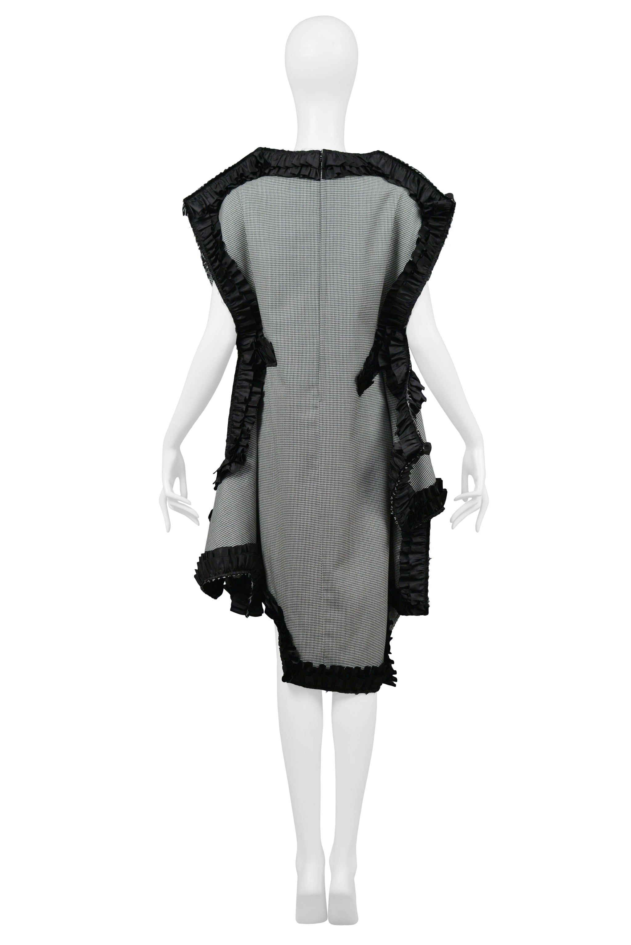 COMME DES GARCONS HOUNDSTOOTH CHECK RIBBON DRESS 2013