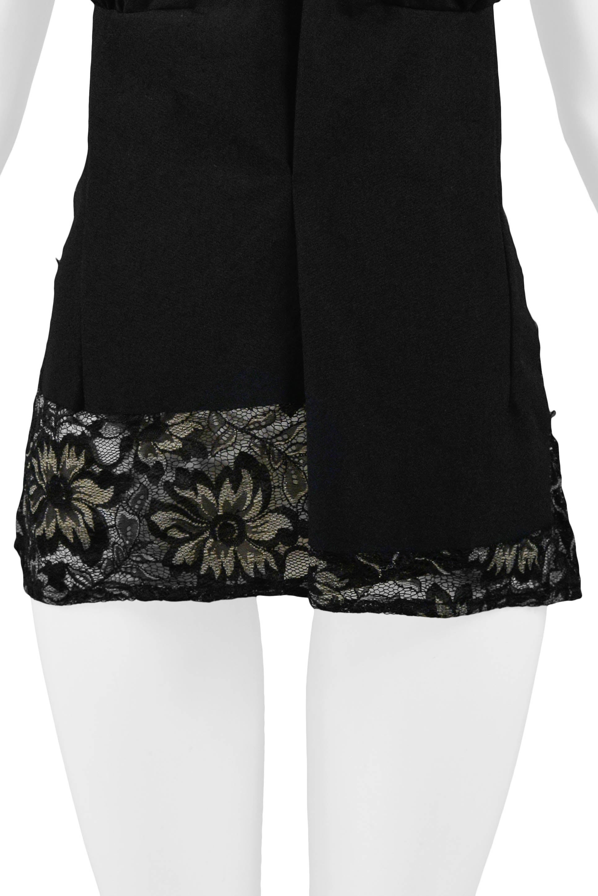 COMME DES GARCONS BLACK & LACE ABSTRACT TOP 1997