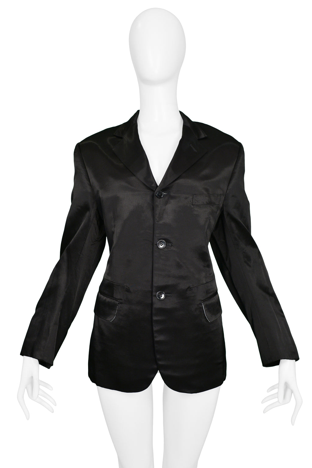 Comme Des Garçons single-breasted cropped blazer - Black