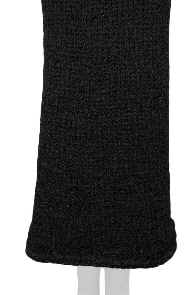 COMME DES GARCONS CHUNKY BLACK KNIT SKIRT 1997