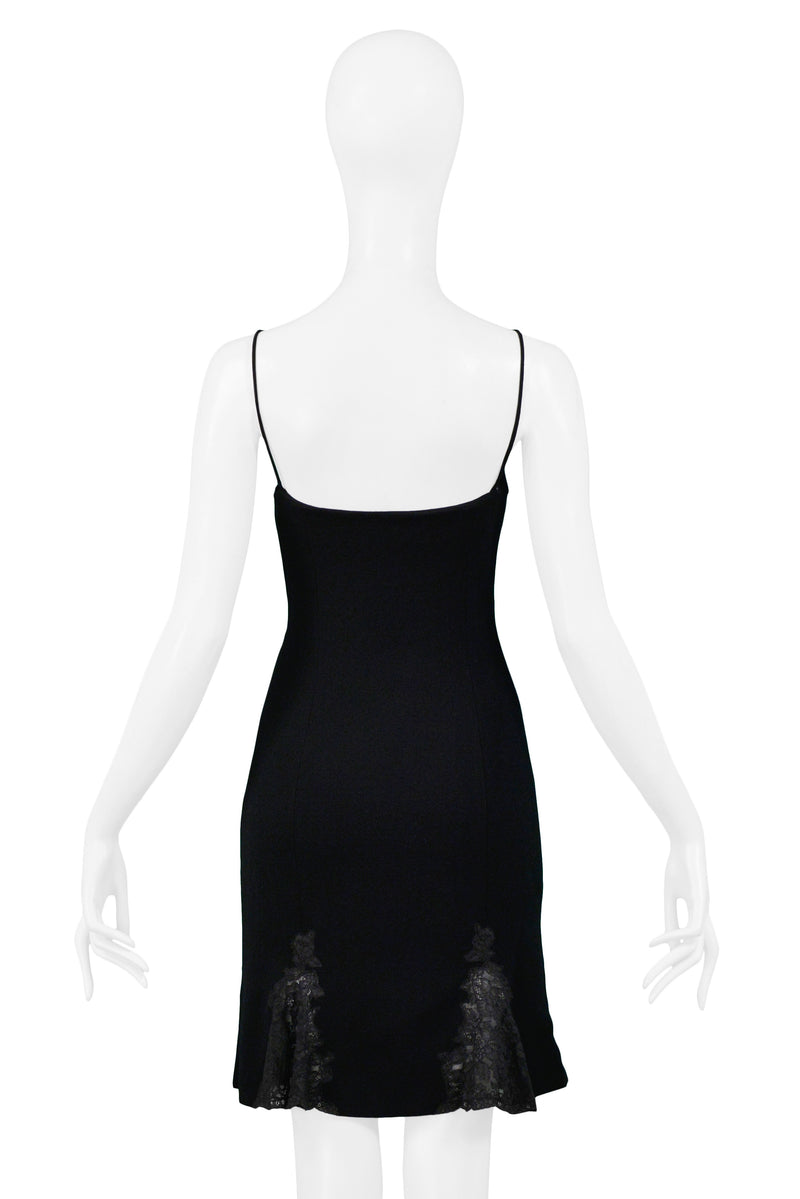 Christian Dior by John Galliano Black Slip Dress