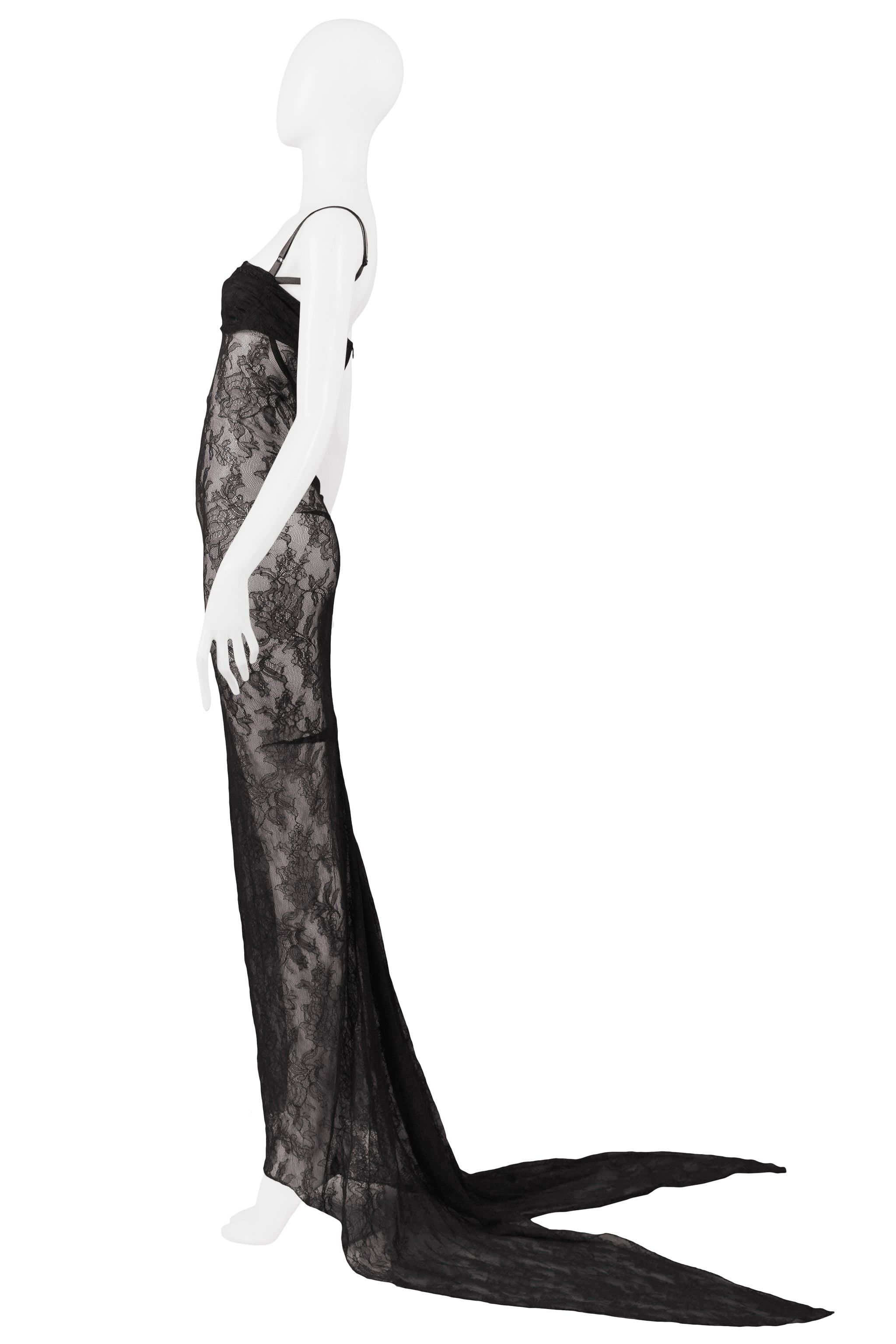 DOLCE & GABBANA LACE EVENING GOWN 1999