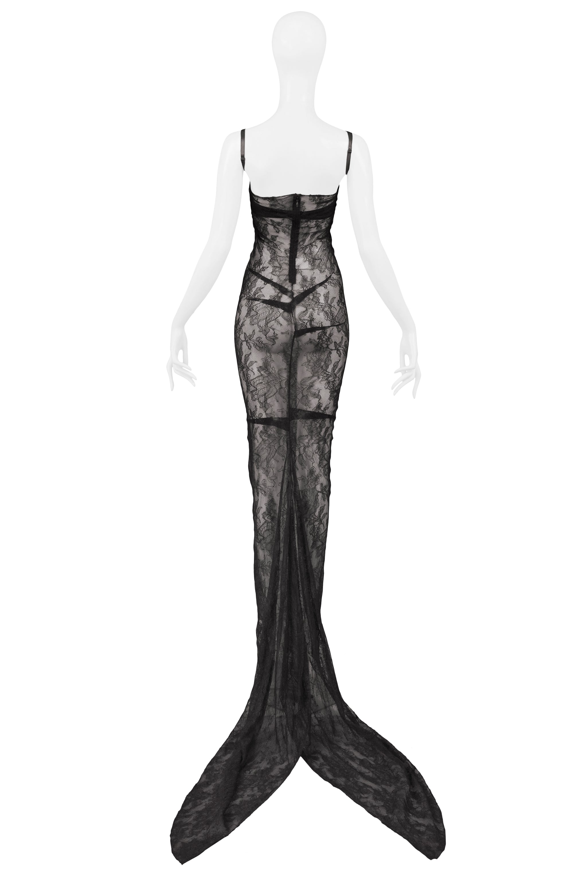 DOLCE & GABBANA LACE EVENING GOWN 1999