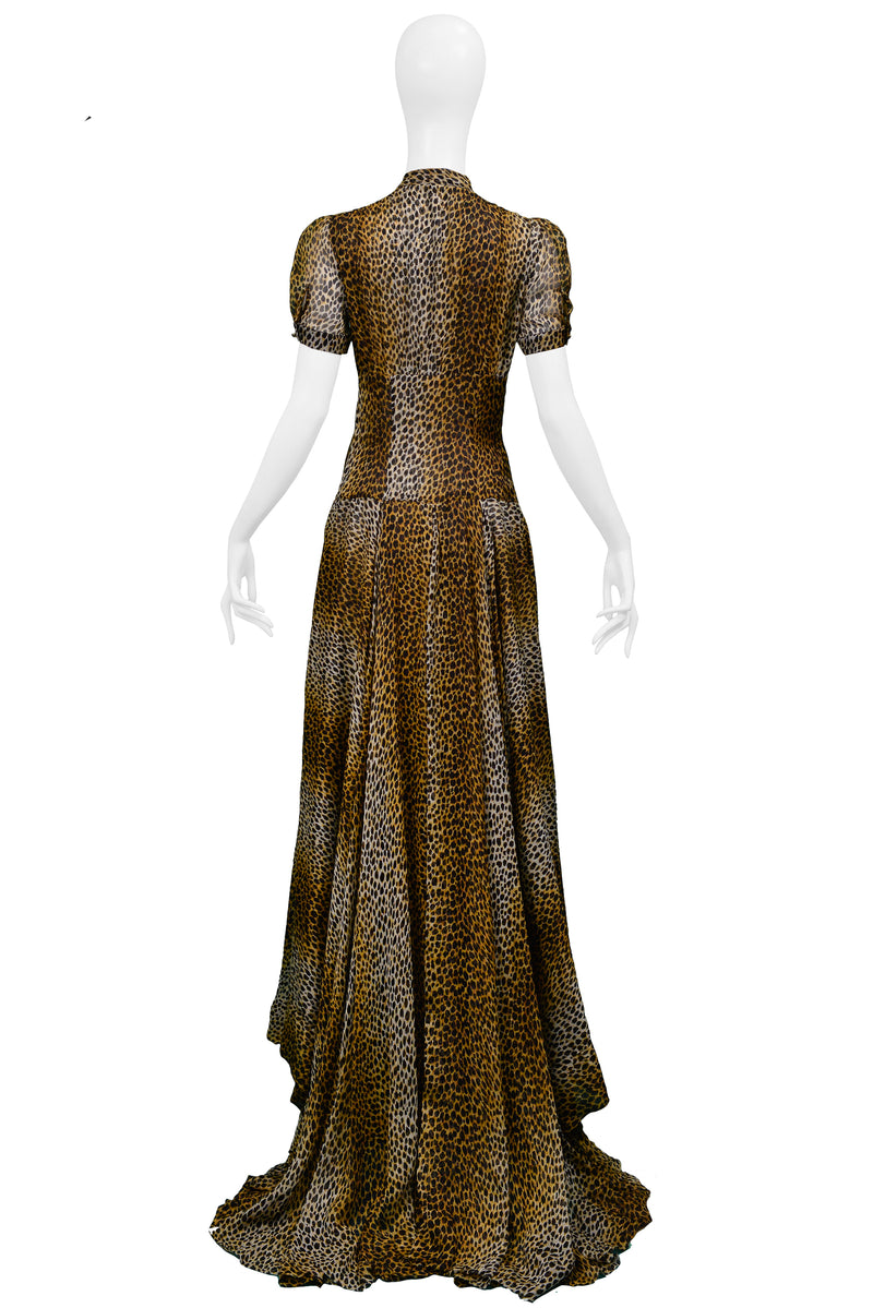 DOLCE LEOPARD MAXI GOWN