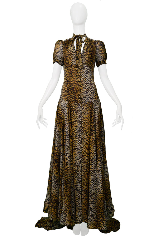 DOLCE LEOPARD MAXI GOWN