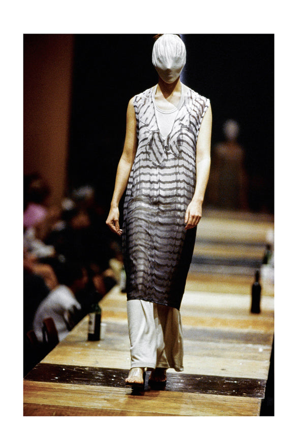 MARGIELA TROMPE DRESS PHOTO PRINT DRESS 1996
