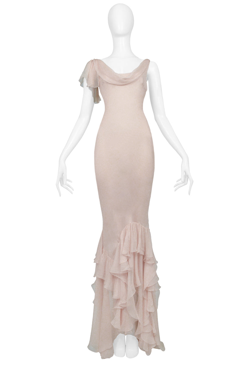 John Galliano - Burgundy Silk Dress - FR 38