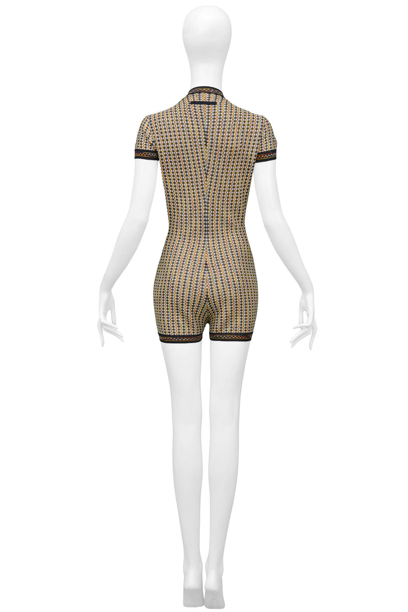 Authentic Louis Vuitton Vintage Monogram Short Sleeve Bodysuit Size S