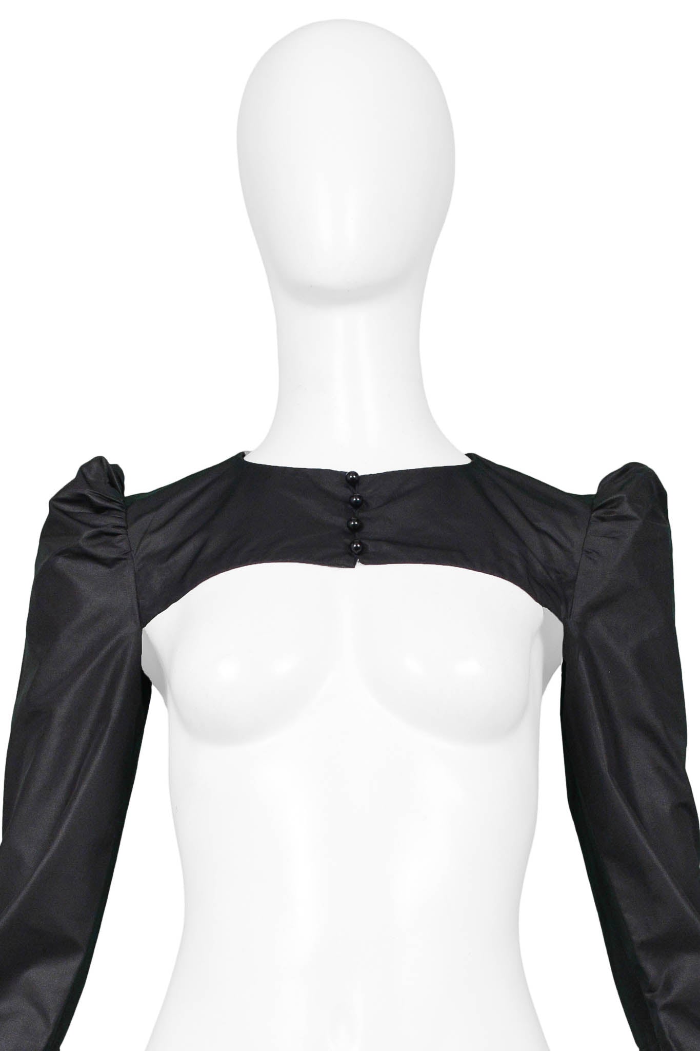 JEAN PAUL GAULTIER BLACK CROPPED MINI JACKET