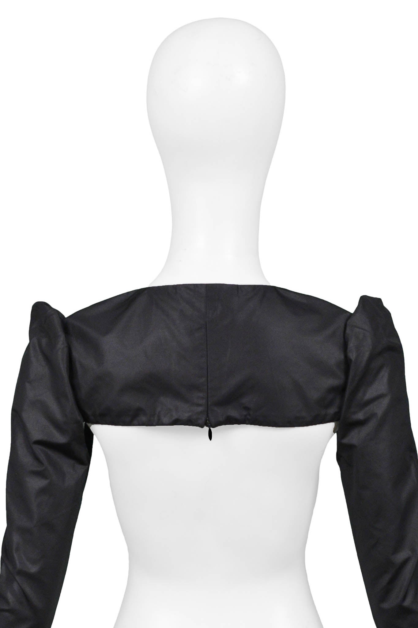 JEAN PAUL GAULTIER BLACK CROPPED MINI JACKET