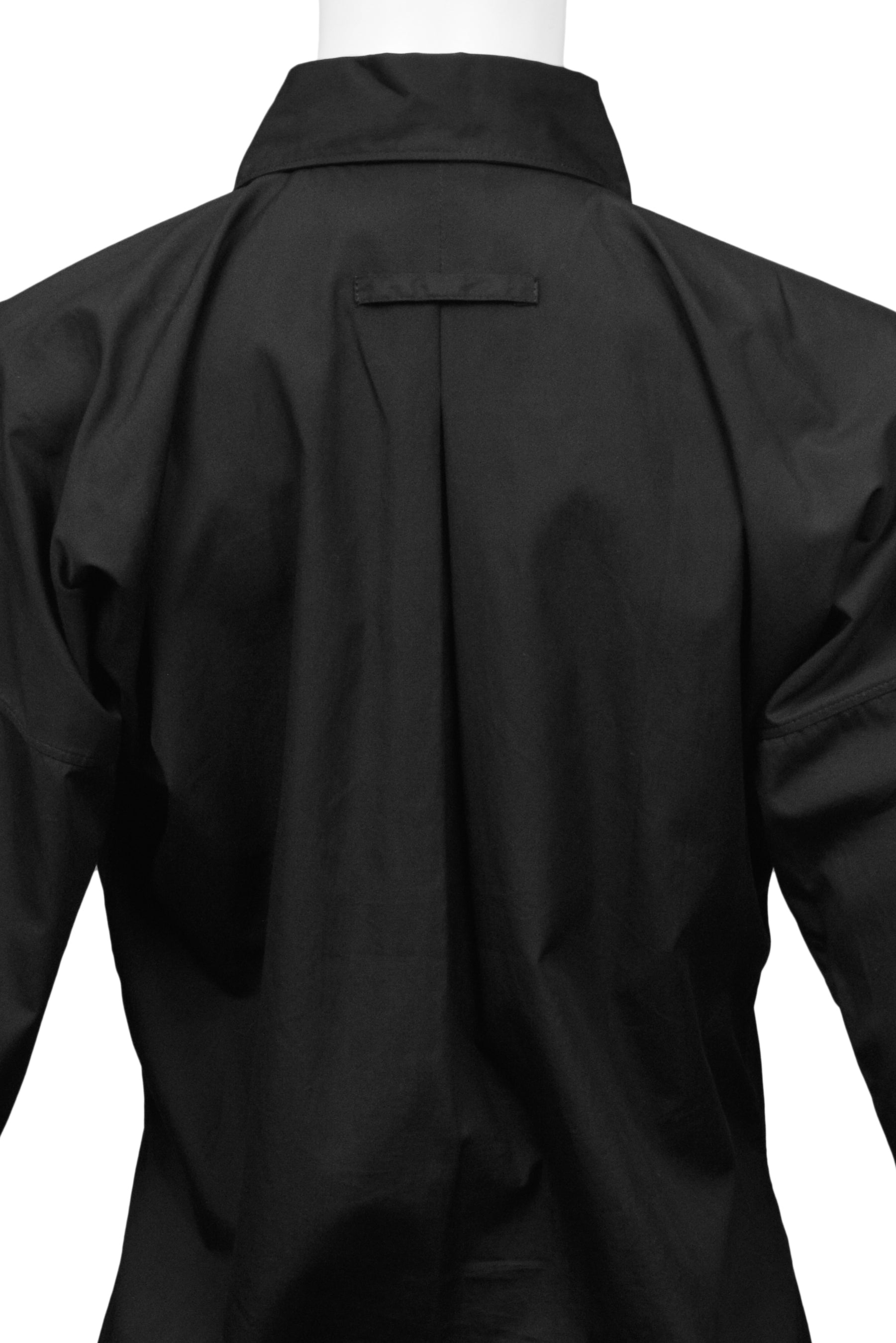 JEAN PAUL GAULTIER BLACK SHIRT WITH SILVER BALLS