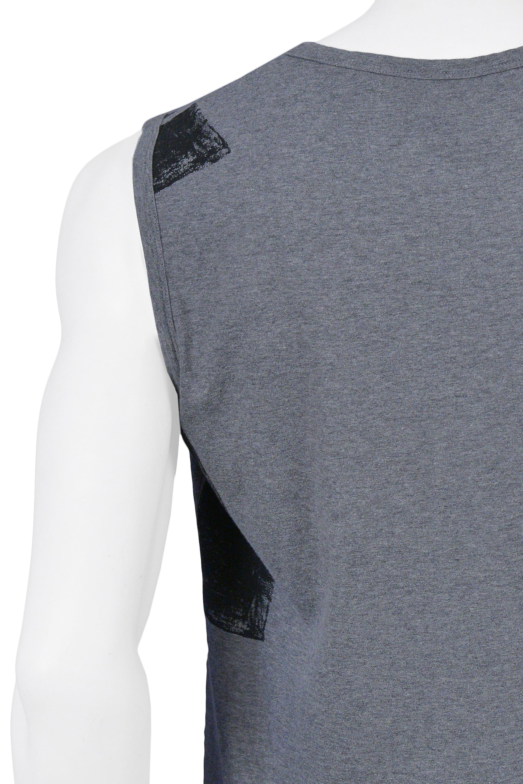 HELMUT LANG GREY & BLACK TANK TOP 2003