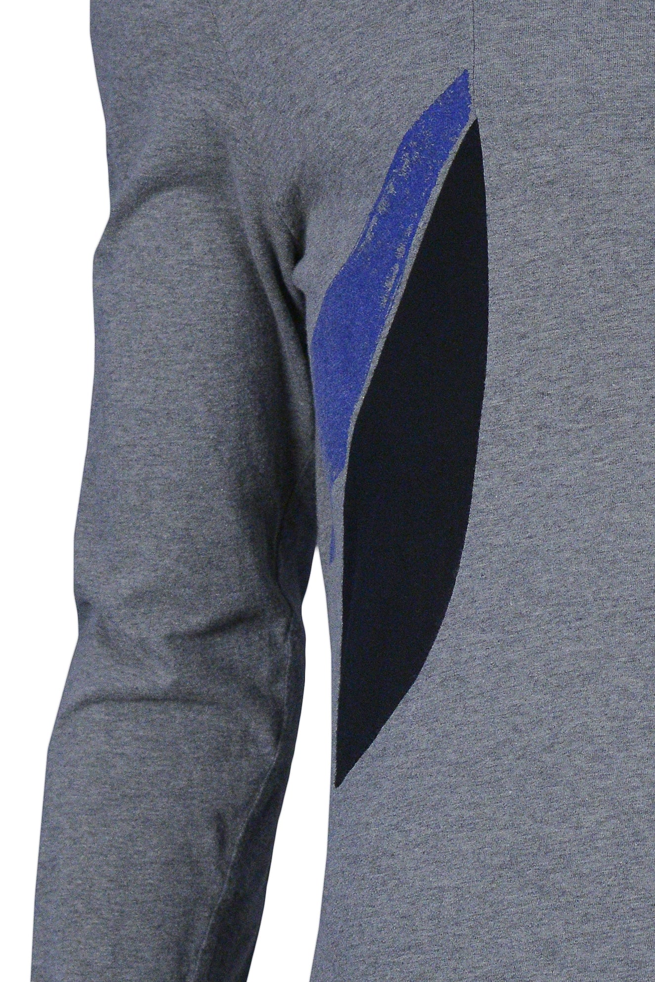 HELMUT LANG GREY & BLUE LONG SLEEVE T-SHIRT 2003