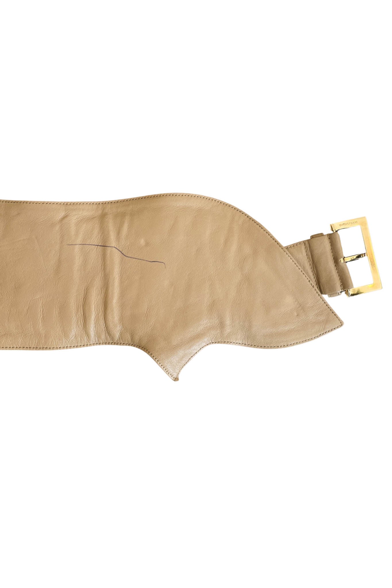 DOLCE & GABBANA CRYSTAL LEATHER BELT