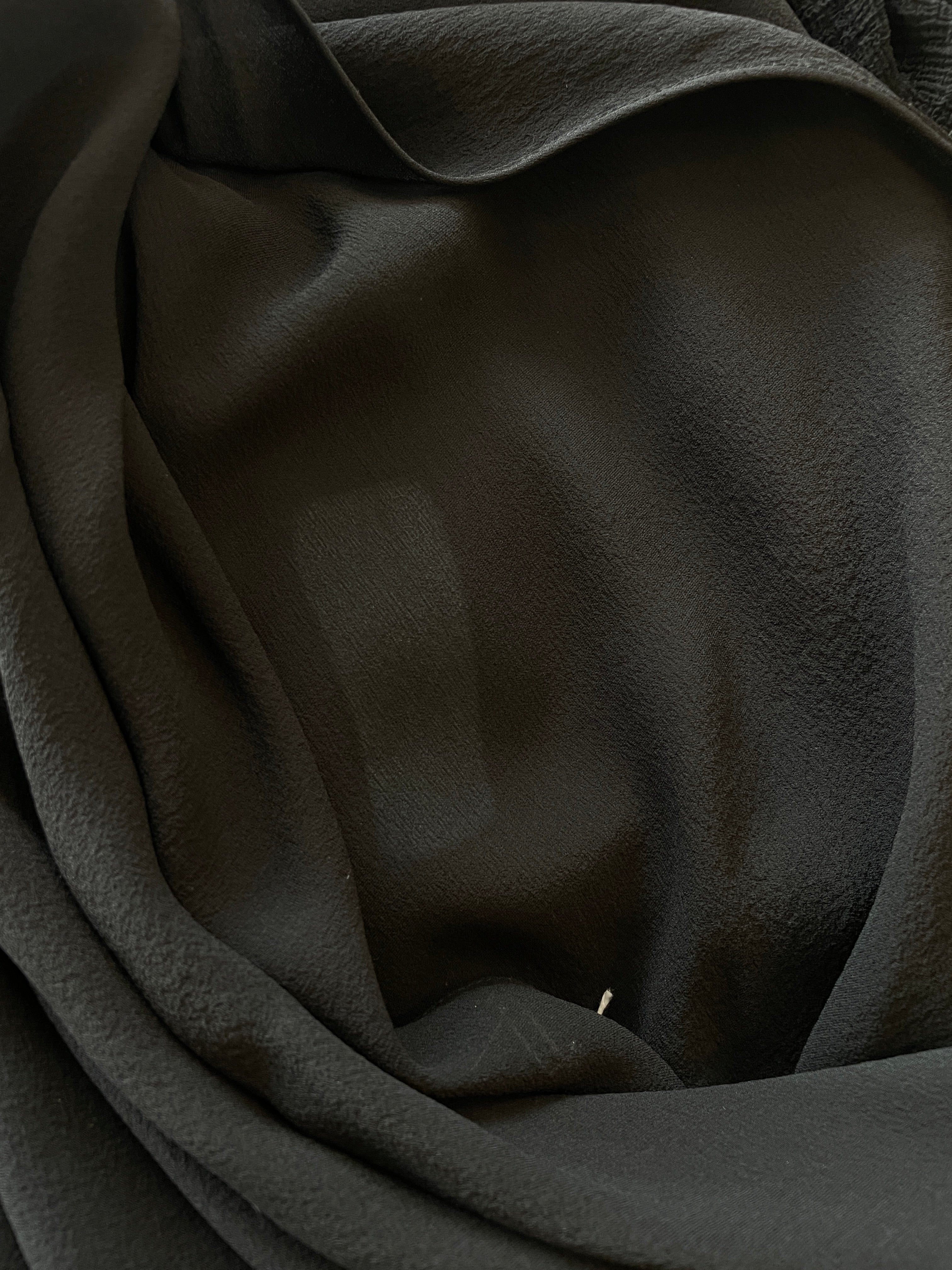 JOHN GALLIANO BLACK RUFFLE GOWN