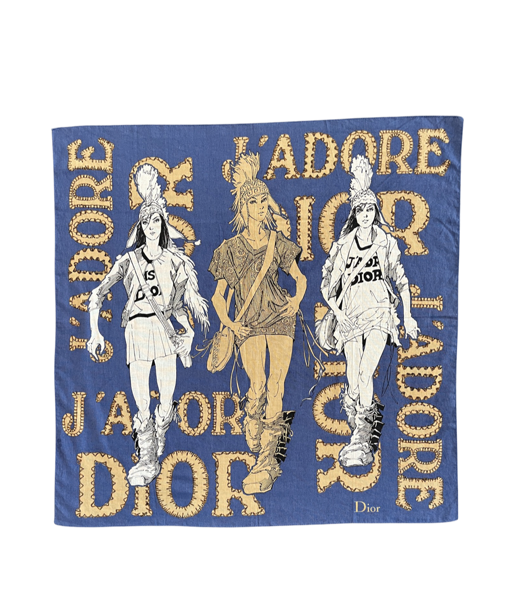 DIOR J'ADORE PRINT SCARF