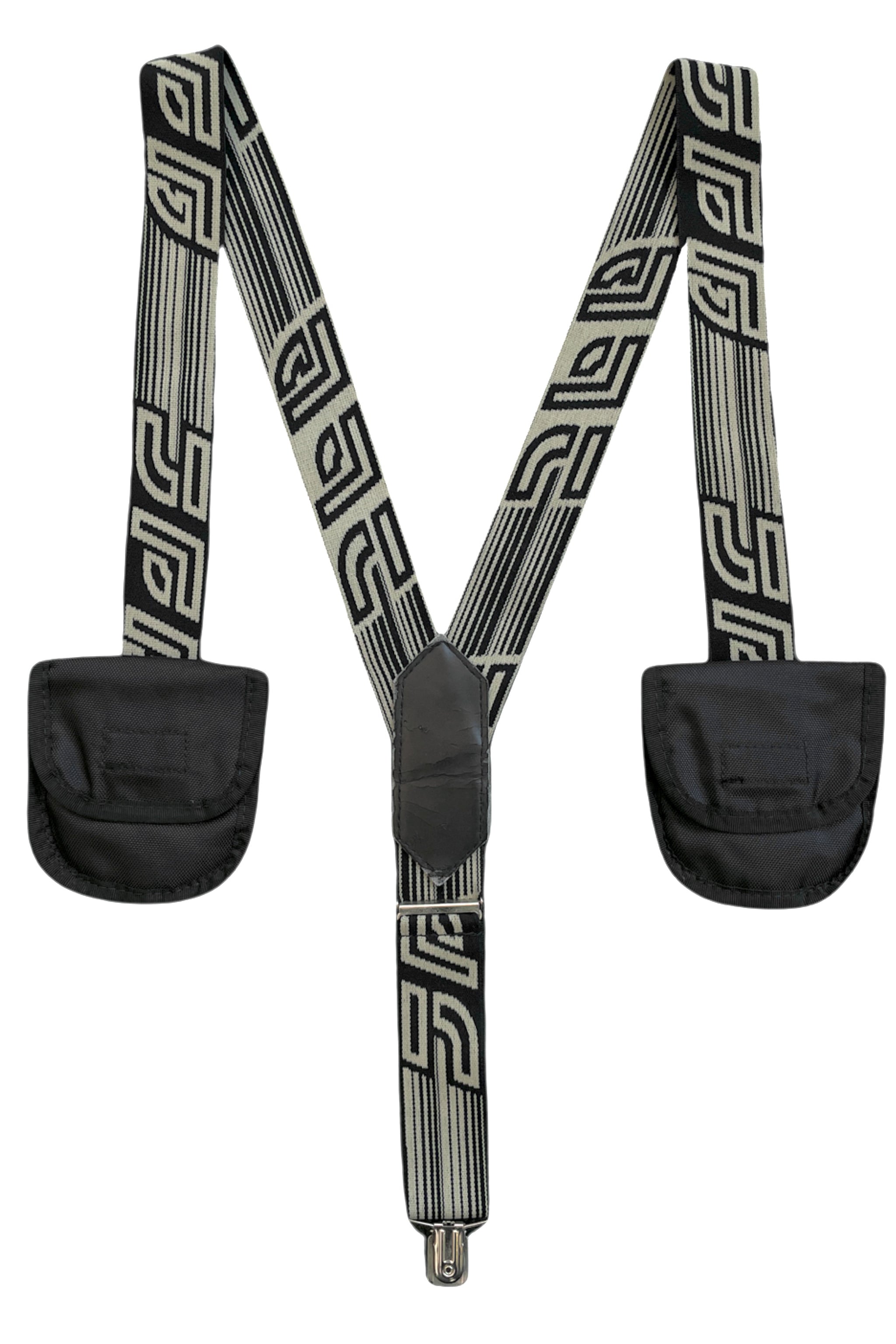 GAULTIER LOGO SUSPENDERS WITH POCKETS