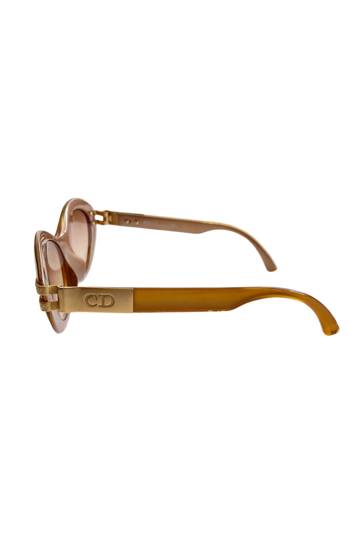 小物 Dior Vintage Logo Gold frame sunglasses CHRISTIAN DIOR 2424 - Vintage Sunglasses