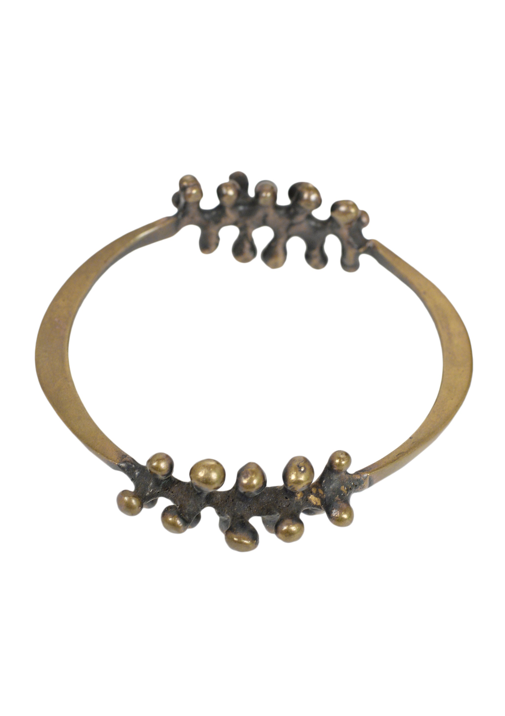 JACK BOYD BRUTALIST BRONZE DOUBLE SPORE BRACELET