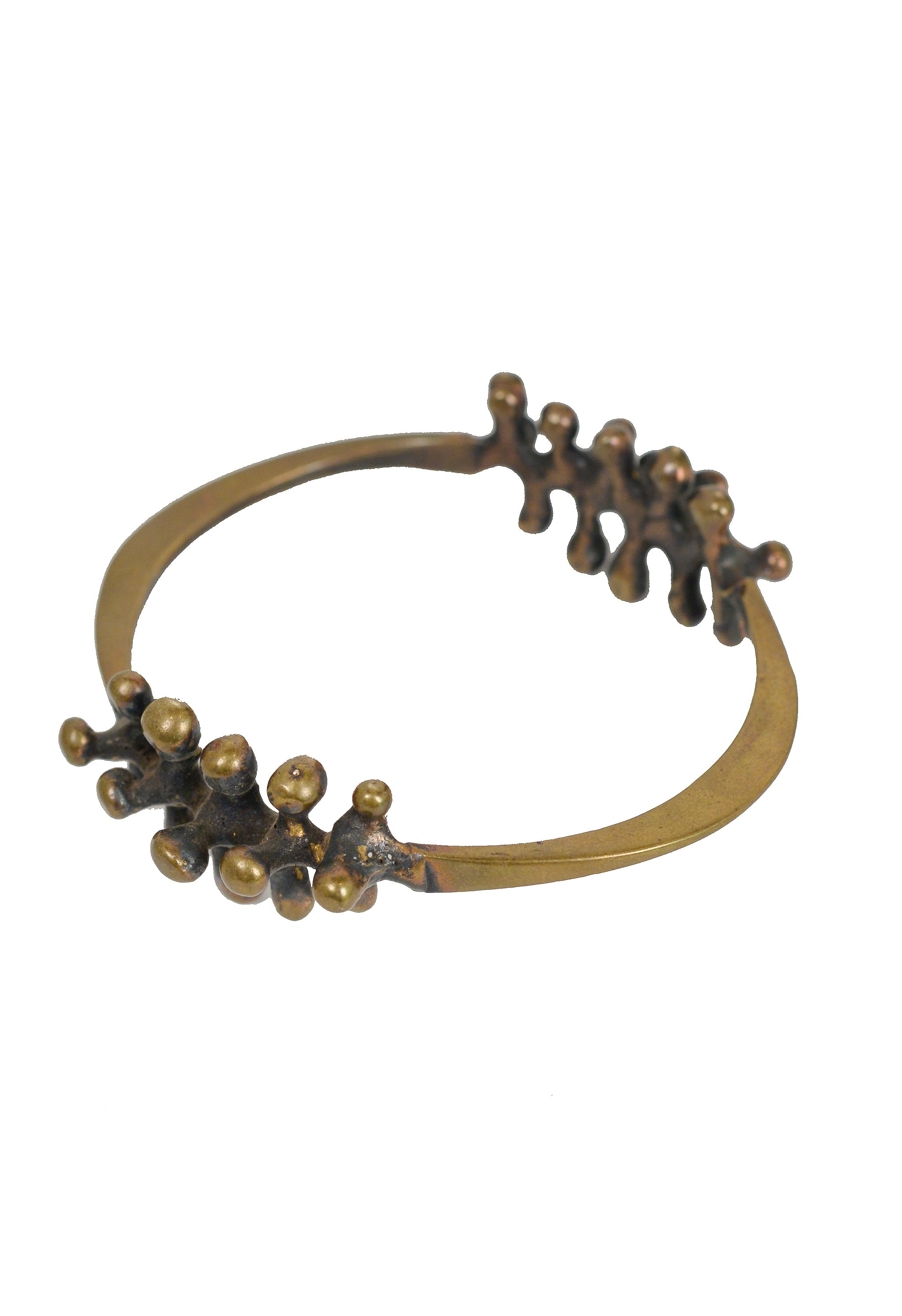 JACK BOYD BRUTALIST BRONZE DOUBLE SPORE BRACELET