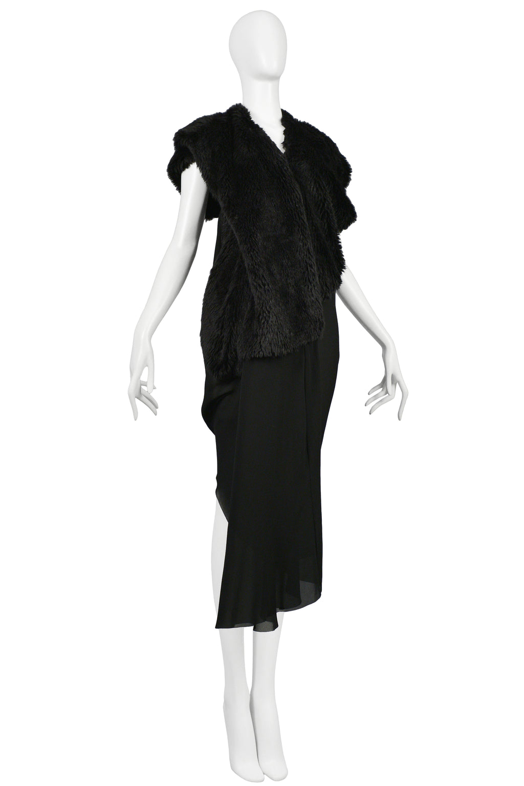 JUNYA_BLACK_FAUX_FUR_DRESS_A-