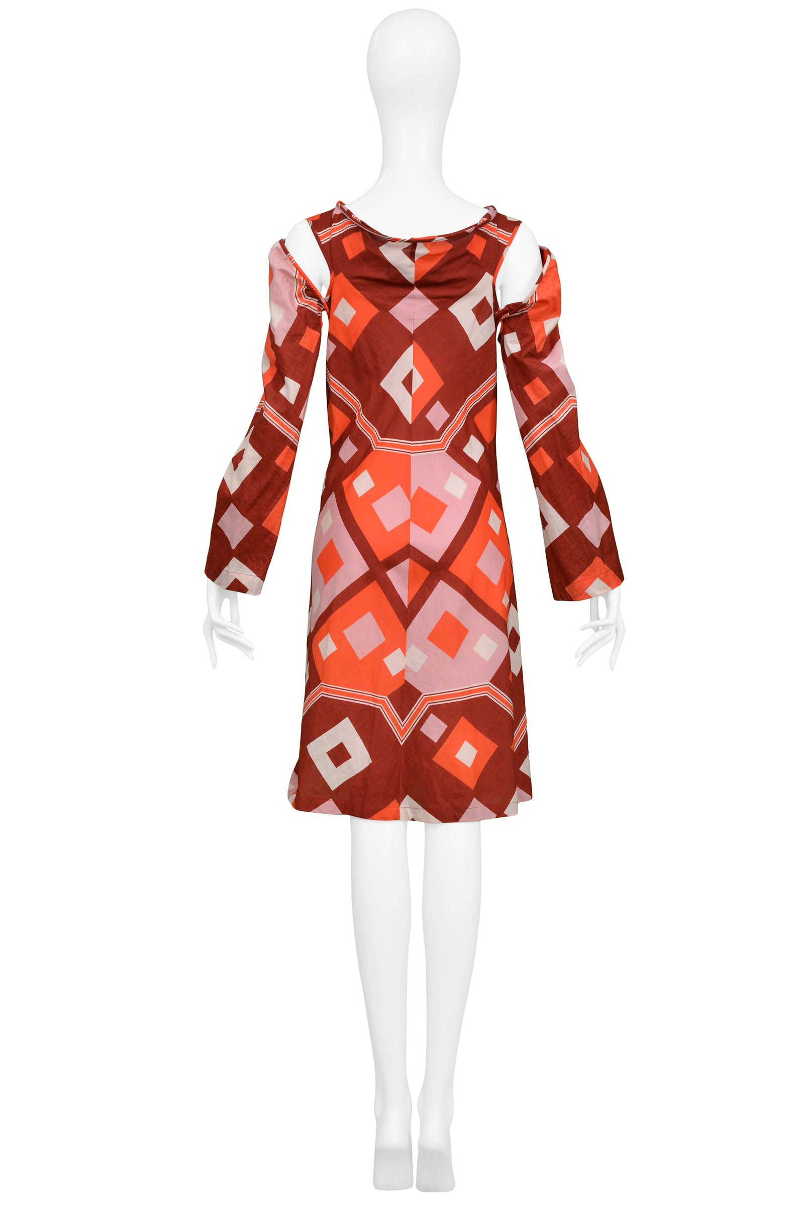 人気便利グッズ PRINT DECO ART WATANABE JUNYA DRESS 2003 CUTOUTS WITH ワンピース