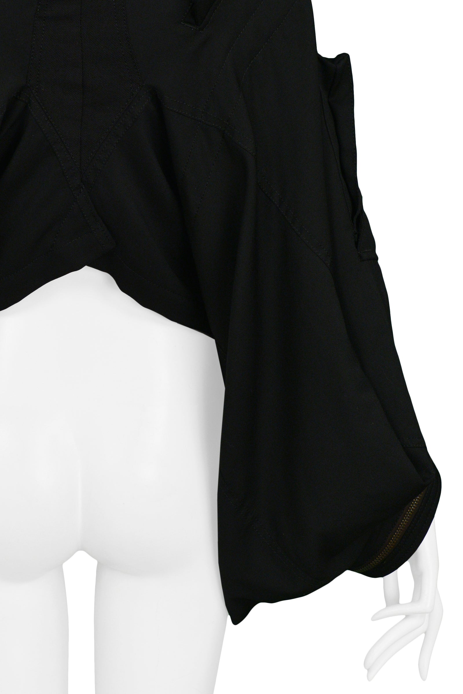 JUNYA WATANABE BLACK DECONSTRUCTED MILITARY JACKET 2006 JUNYA WATANABE BLACK DECONSTRUCTED MILITARY JACKET 2006