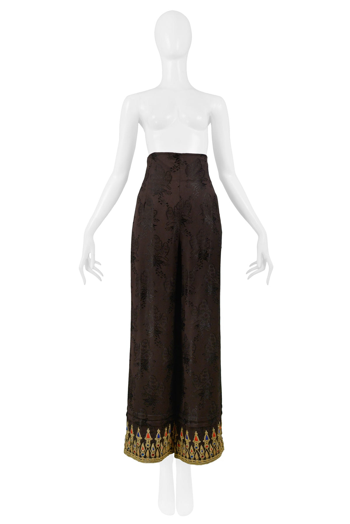 CHRISTIAN LACROIX 花柄の黒いスリップドレス CHRISTIAN LACROIX 花柄の黒いスリップドレス