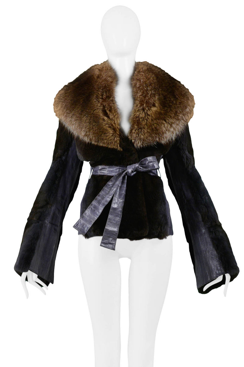 Dolce & Gabbana Dolce Brown Mink Fur Jacket