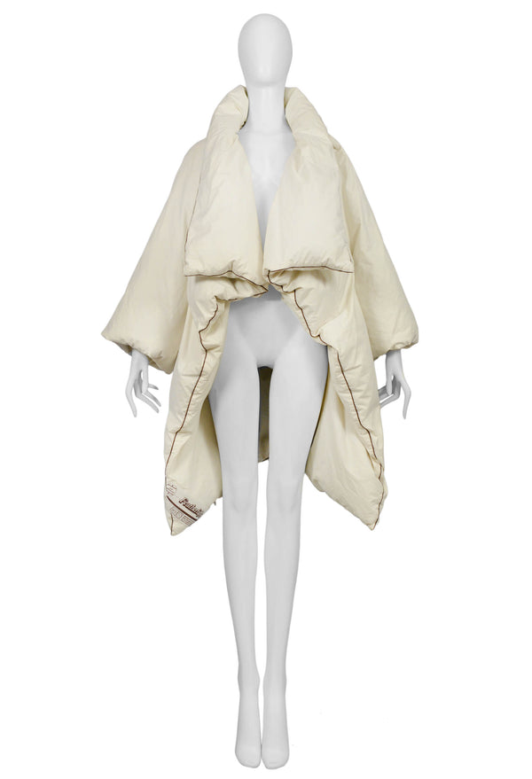 MAISON MARTIN MARGIELA ARTISANAL WHITE DUVET COAT 1999