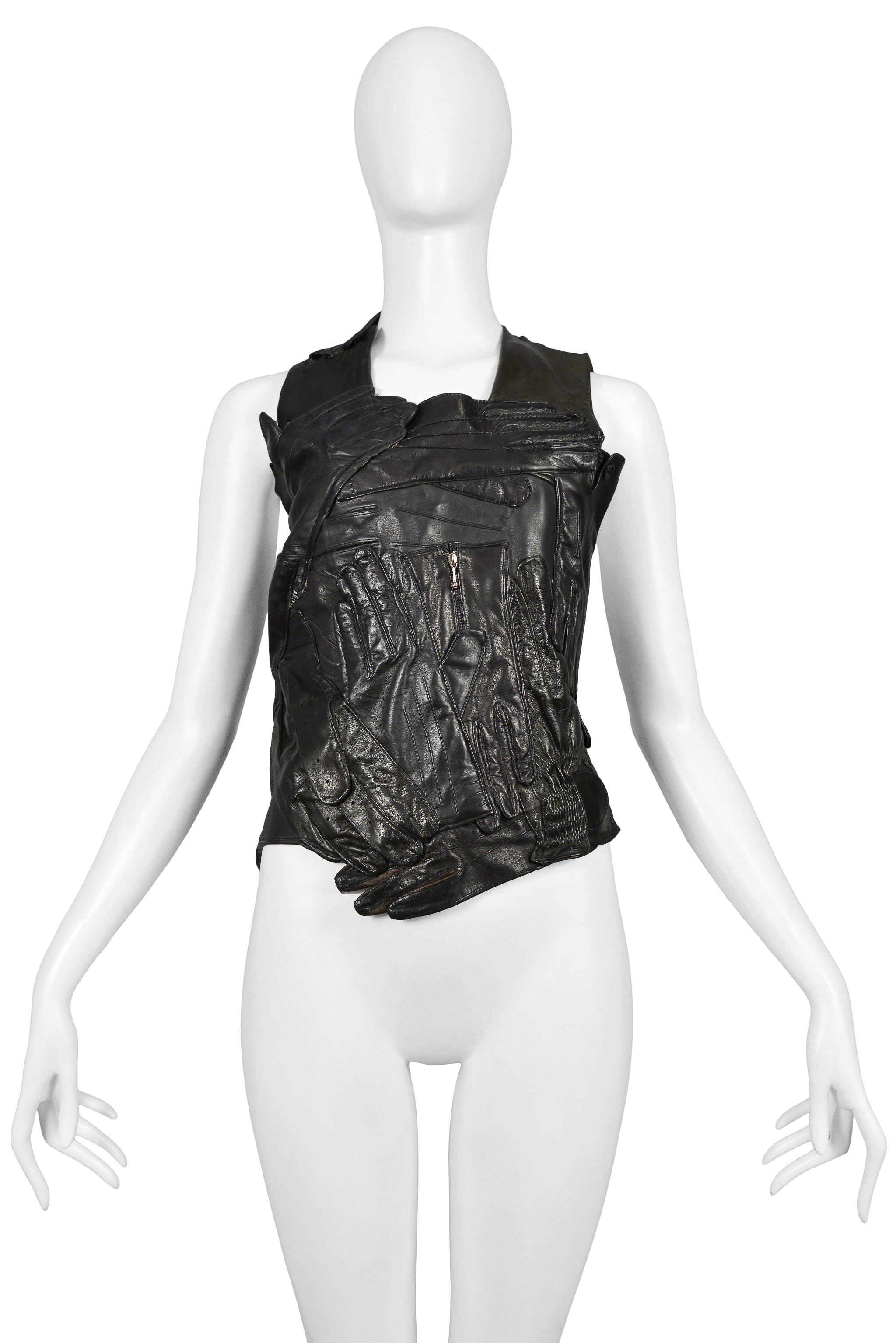 Maison Martin Margiela 1 black elbow-length tabi gloves