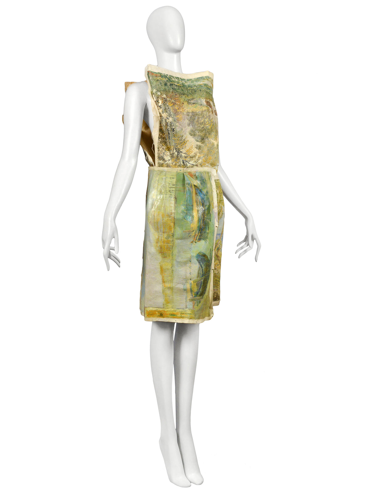 Maison Margiela★素敵！Aqua Green Sleeveless Sheath Dress Maison Margiela 1 Aqua Green Sleeveless Women's Sheath Dress