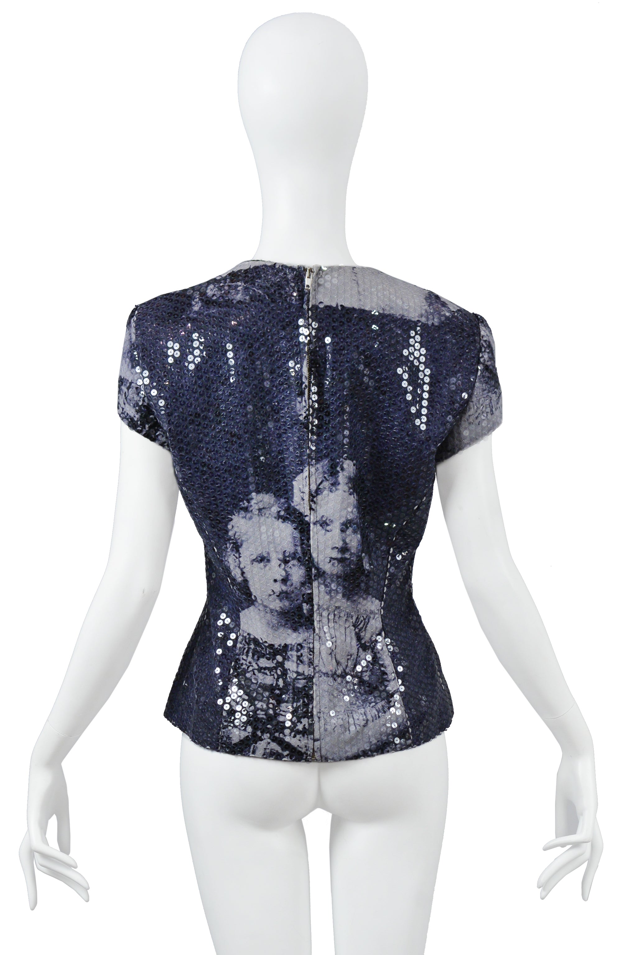 ALEXANDER MCQUEEN RARE ROMANOV CHILDREN SEQUIN TOP 1998