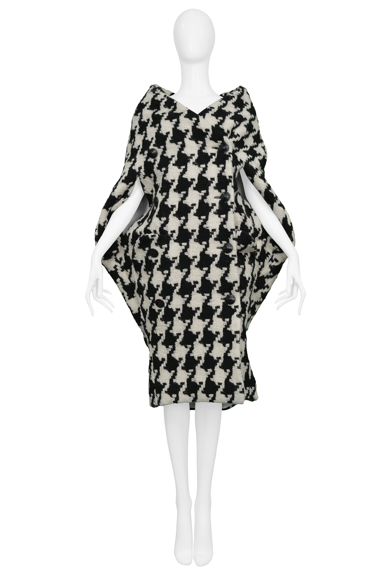 ALEXANDER MCQUEEN DOGTOOTH COCOON COAT 2009