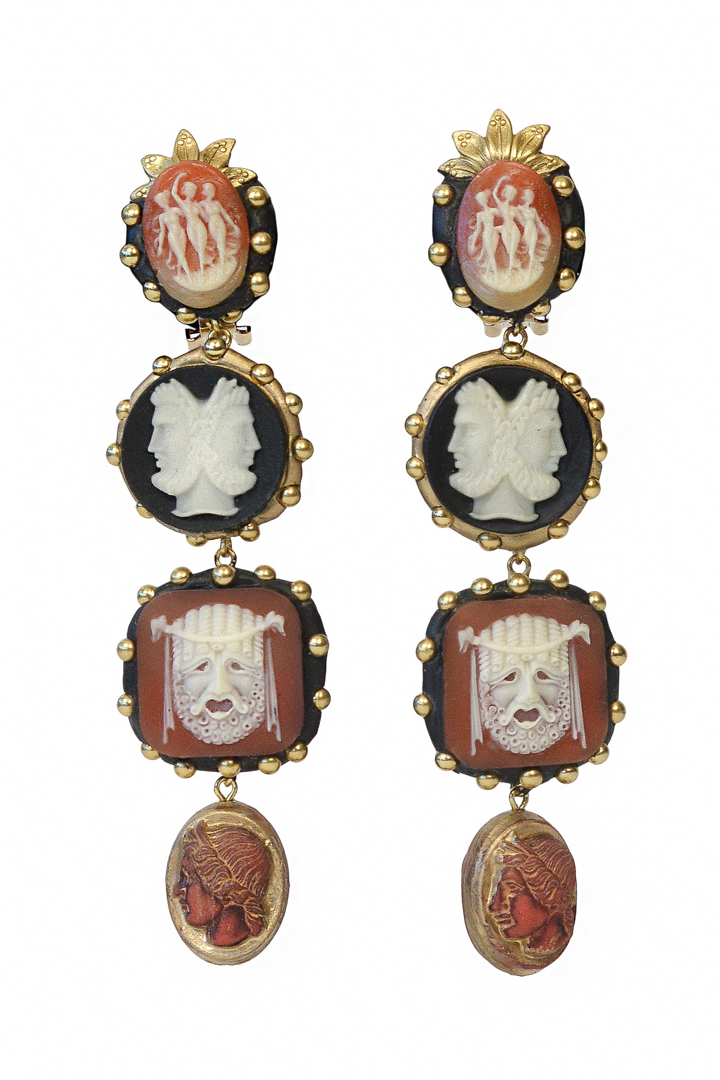 MINADEO JANUS ROMAN GOD EARRINGS