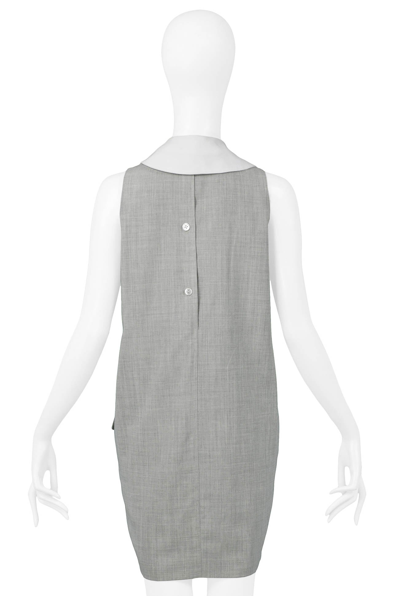 MIZRAHI GREY DRESS WITH PINK BOW 1991